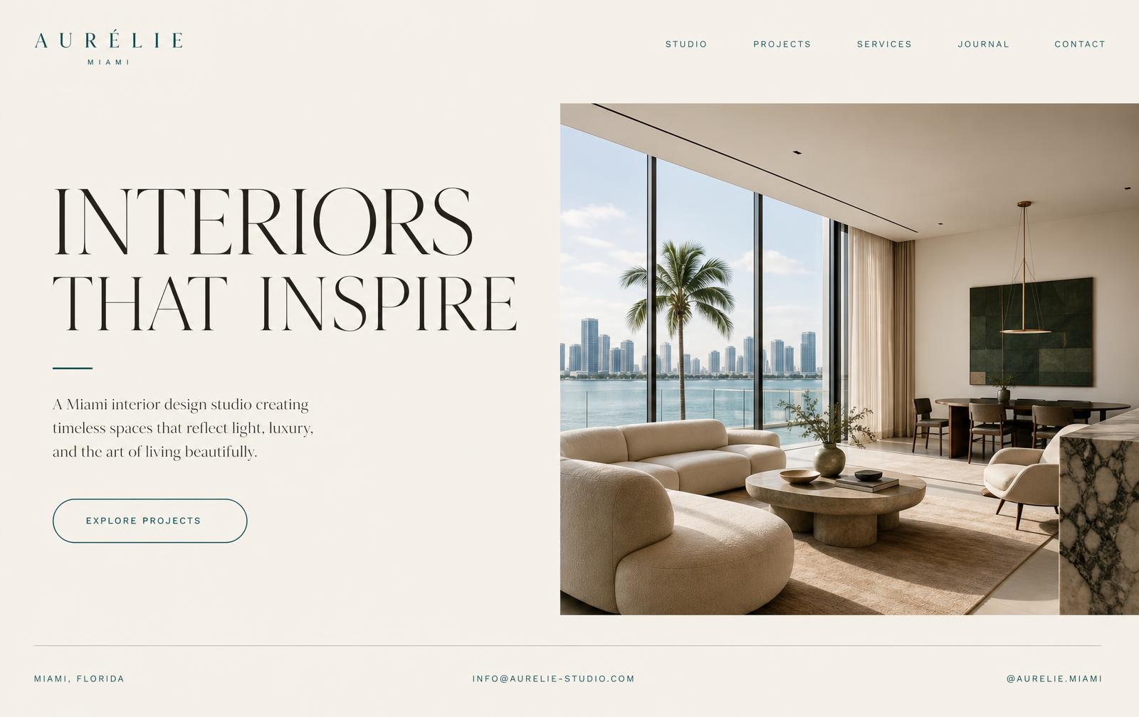 Modern premium website design