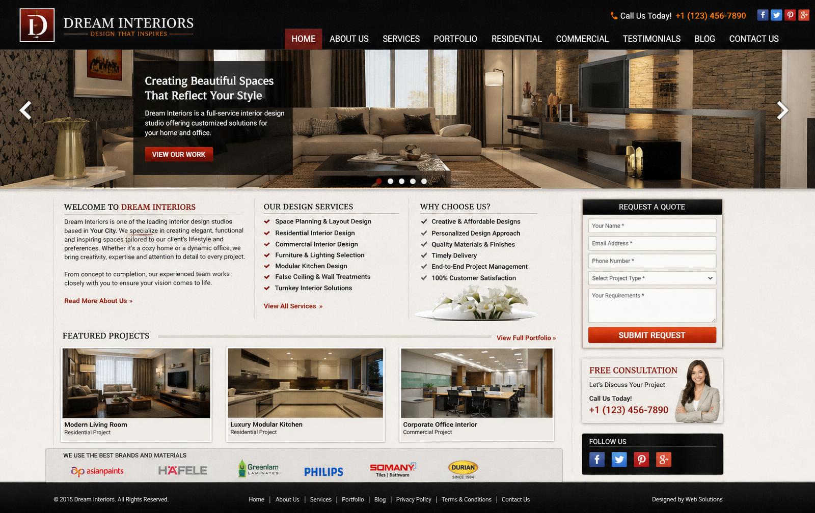 Outdated website design